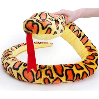 Image of Giant Plush Snake 180cm Childrens Soft Toys (Orange)