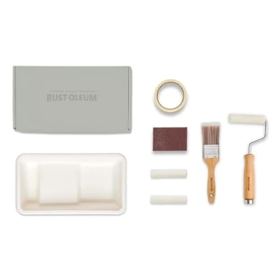 Image of Rust Oleum Ready to Roll Eco Paint Kit (Small) Kitchen Cupboard Matt Dusky Greys