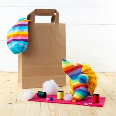 Image of Sock Hedgehog Craft Kit