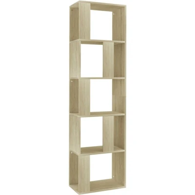 Image of vidaXL Book Cabinet/Room Divider Sonoma Oak 45x24x159 cm Engineered Wood