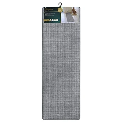 Image of JVL Elegance Runner Mat Grey, 50cm x 150cm approx, One Size