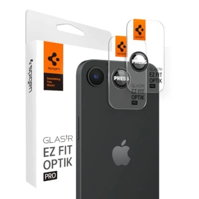 Image of Spigen EZ Fit Tempered Glass Camera Protector Apple iPhone 16e 2 Pack