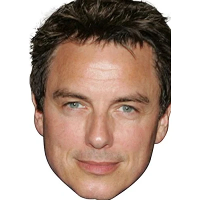 Image of FoxyPrinting John Barrowman Movies Stars 2018 Celebrity Cardboard Party Face Mask Fancy Dress