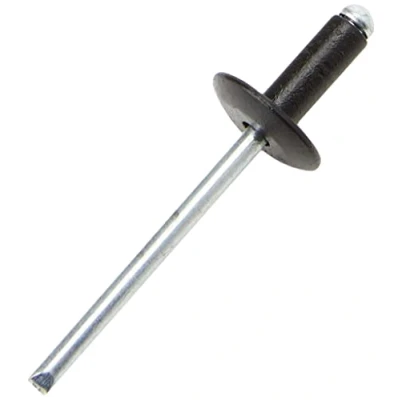 Image of Sealey Aluminium Rivet Black Large Flange 4 x 10mm Pack of 200
