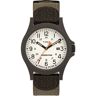 Image of Timex Expedition Acadia Men&#039;s 40mm Leather Strap Watch TW4B23700