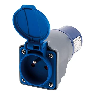 Image of Zenitech CEE17 Compact Adaptor without Female Cable 16A 2P+T Male for Camping, Nautism, etc.