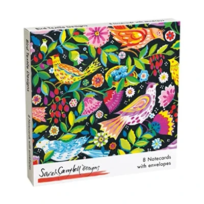 Image of Museums &amp; Galleries Sarah Campbell Designs Birds 8 Square Notecards Wallet