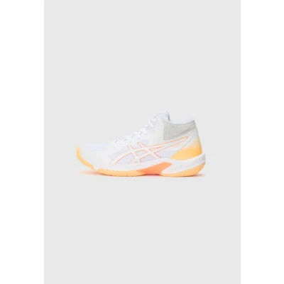 Image of Asics Beyond MT Volleyball shoes, Women&#039;s, Size: 6.5, White/vivid coral shoes