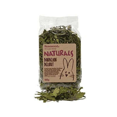 Image of Rosewood Naturals Dandelion Delight, Rabbit Treats &amp; Small Animal Treats, 100g