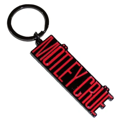 Image of Rock Off officially licensed products Motley Crue Band Logo Keyring Keychain One Size