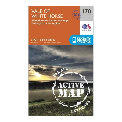 Image of Explorer Active 170 Abingdon, Wantage &amp; Vale of White Horse Map With Digital Version