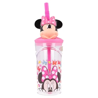Image of STOR 3D FIGURITE Glass 360 ML Minnie SO Edgy Bows, Multicoloured, 1 Unidad (Paquete de 1)
