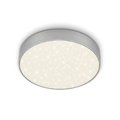 Image of Briloner Flame Star LED ceiling light, Ø 21.2 cm, silver