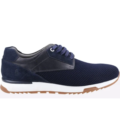 Image of Hush Puppies MEMORY FOAM Simon Trainers Mens Navy Size UK 10
