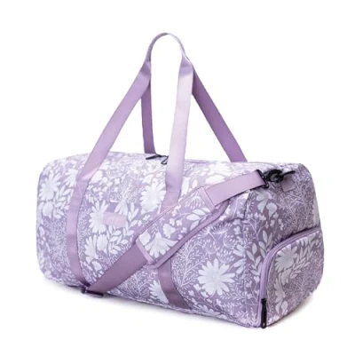 Image of Jadyn 22&quot; Women&#039;s Large Duffel/Weekender Bag with Shoe Pocket, Travel Bag, Dusty Lavender, L, Weekender