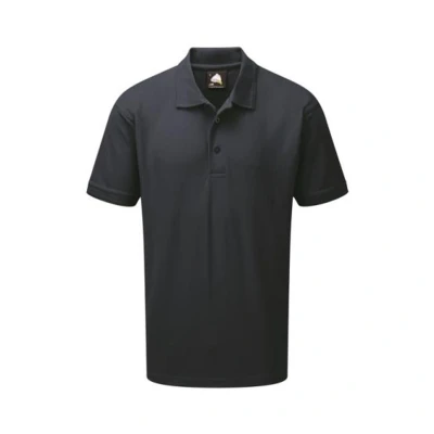 Image of ORN Polo Shirt for Men Adult Short Sleeve Workwear UK Casual Smart Tops Men, Professional Work Wear 1150 Eagle Navy Blue 2XL