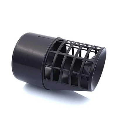 Image of TYGERIX Horizontal Muffler Exhaust Fume Boilers Polypropylene Anti drip Intrusion smoke diameter 80mm, Top