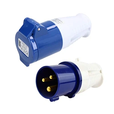 Image of AB Tools Mains Electric Hook Up Site Plug &amp; Socket Caravan Generator Boat Shore Power