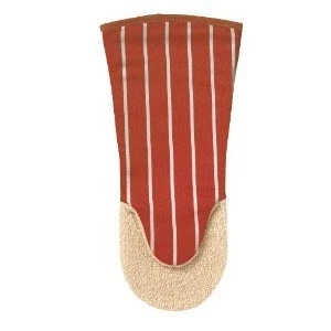Image of The British Textiles Co Butchers Gauntlet 33x17 centimeter Red Cotton Stripe