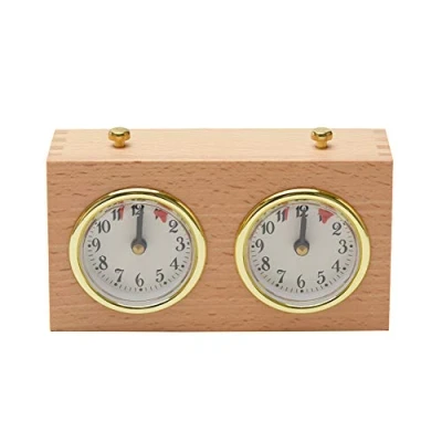 Image of Chess Timer, International Clock, Professional Clock Game Analogue I GO Count Up Down No Battery Needed