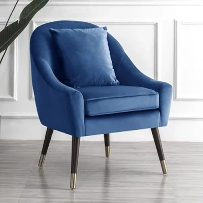 Image of Octavia Accent Chair (Dark Blue)