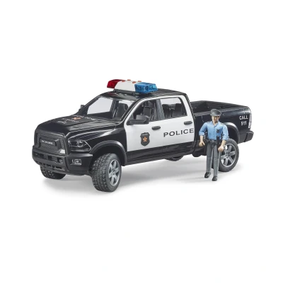 Image of Bruder RAM 2500 Police truck with policeman Toys