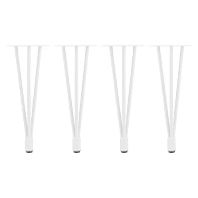 Image of Hartleys Adjustable Metal Hairpin Legs Choice of Size and Colour