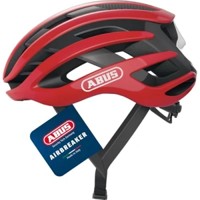 Image of ABUS AirBreaker Racing Bike Helmet High End for Professional Cycling Unisex, Men and Women Red, Size S