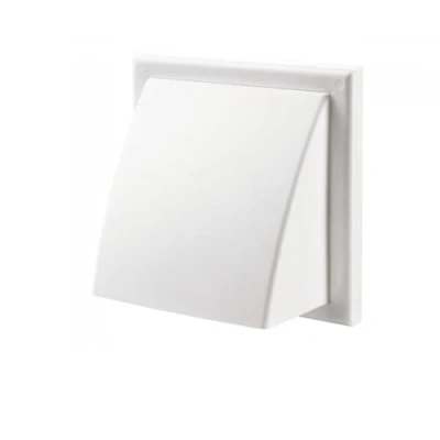 Image of (4&quot;)100mm Duct Cowled Outlet Grille Ducting Extractor Fans White
