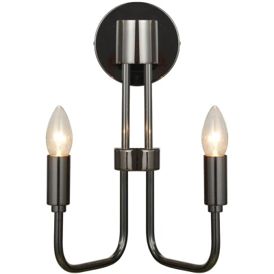 Image of Lindby wall light Elanova, grey, 2 bulb, 35 cm, E14