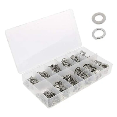 Image of 790 x Assorted Imperial Flat &amp; Spring Washers, Steel for Nuts Bolts