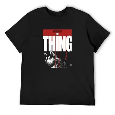 Image of The Thing V10 T Shirt Movie Poster Horror John Carpenter All Men Black M