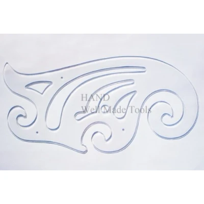 Image of KJ 015 Small&amp; Handy French Curve, Template for Drafting, Grading &amp; Sewing Patterns 190mmL x 100mmH