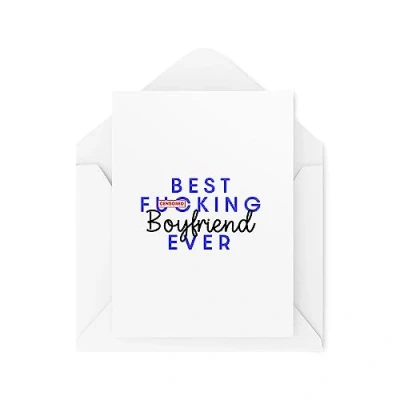 Image of Greetings Cards for Partner Best F*cking Boyfriend Ever Unique Card Valentines Day Anniversary CBH1745