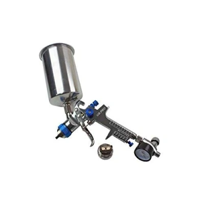 Image of US PRO HVLP Spray Gun with Regulator &amp; 2 Nozzels 1.4 2.0mm 1000ml Cup 8776