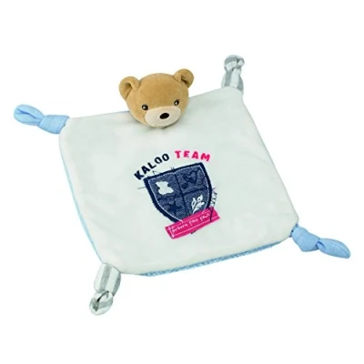 Image of Kaloo K960024 Denim Doudou Bear Team Plush Toy, Blue