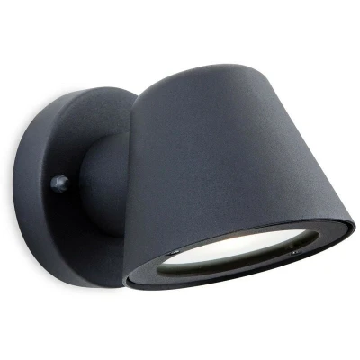 Image of Elan LED 1 Light Outdoor Wall Black IP44