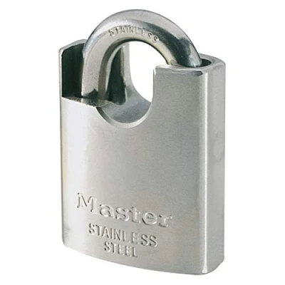 Image of Master Lock Unisex&#039;s Stainless Steel Padlock PL401144, Standard, Normal