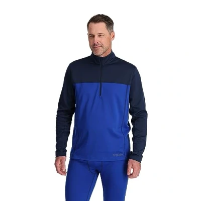 Image of Spyder Men&#039;s Charger 1/2 Zip Hiking Shirt (Pack of 1) Electric Blue