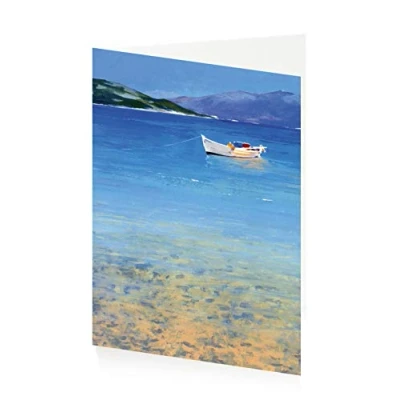 Image of Royal Academy Donald Hamilton Fraser Rowboat Art Greeting Card (12 x 17 cm)