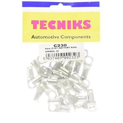 Image of 9x TECNIKS Pack of 25 5/16&quot; 8mm Battery Ring C230