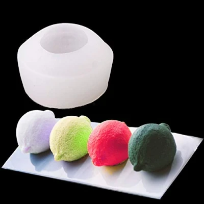 Image of MoonyLI 3D lemon mould silicone mould, DIY French dessert mousse moulds pudding ice chocolate pastry baking art pan cake decorating tools