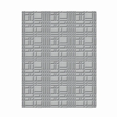 Image of Spellbinders Embossing Folder Small Gridiron,