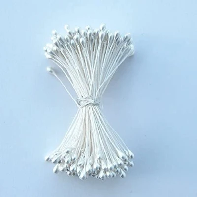 Image of Art of cake® Flower Stamens Round Pearl, 2mm Head 144pcs / Bunch Pearl White Colour