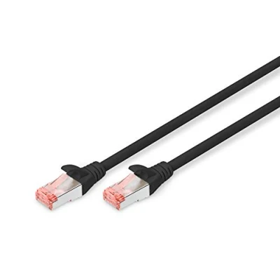 Image of DIGITUS Patchkabel RJ45 S/FTP Cat6 10,00m schwarz +Hebelschu