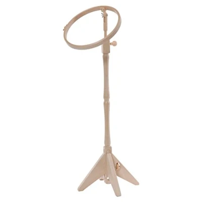 Image of Elbesee 20 cm Turned Floor Stand 8&quot;, Wood, Brown, 91 x 32 24