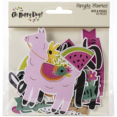 Image of SIMPLE STORIES OH Happy Day BITS DIE CUTS, Multi, One Size
