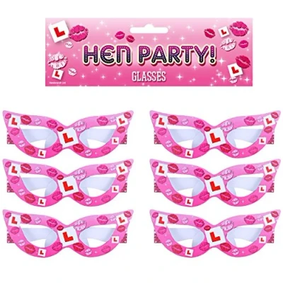 Image of Hen Party Glasses, Pack of 6