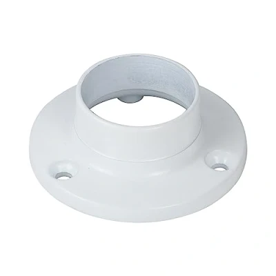 Image of Timco End Socket for Round Tube White (Size 25mm 2 Pieces)