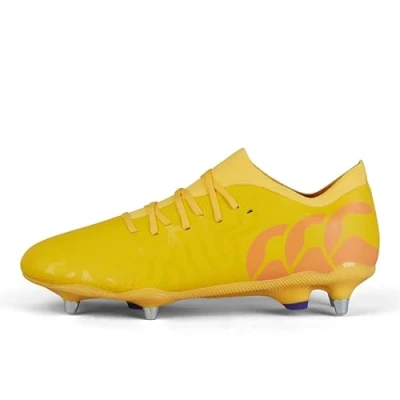Image of Canterbury Mens Speed Infinite Pro Soft Ground Rugby Boots Yellow/Orange/Red 12 (47.5)